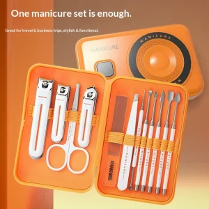 Anti Splash Stainless Steel Nail Clippers Portable Home Use Nail Trimmer Manicure Nail Care Tool Set Model FCZ NCS 009