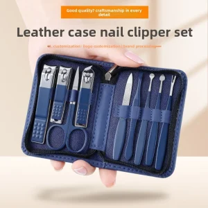 Arge size Nail Clipper Set with Flat and Slanted Scissors Women’s Nail Cutter for Home Use