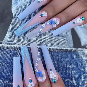 Artificial Fingernails Art Nails Press on Nails Easy to Operate