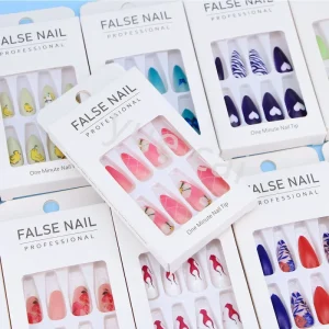 Artificial Fingernails Nails Full Cover Custom Press on False Nails Art Tips Accessories