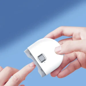 Automatic Nail Cutter USB Rechargeable Adjustable Gear Nail Trimmer Clippers Polishing Machine with Lighting