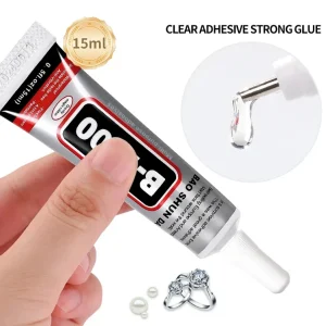 B7000 Multi Purpose 15ml Diamond Setting Glue Waterproof Liquid Adhesive for Rhinestones Nail Tips DIY Crafts