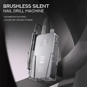 BBM 35000RPM Nail Drill Machine Professional Brushless Nail Drill Machine Desktop and Portable Two Mode