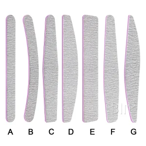 BIN Nail File Professional Double Sided 100 180 Grit Nail Files Emery Board Manicure Pedicure Tool and Nail Buffering Files Bag