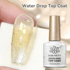 BORN PRETTY 10ml Realistic Raindrop Effect Water Drop Top Coat Gel OEM No Wipe Bubble Design 3D Get Top Water Drop For Nail Art