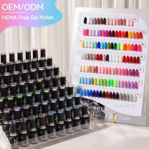 BORN PRETTY Natural Resin 180 Colors Factory Gel Polish Set 15ml Custom Logo Private Label HEMA TPO Free Soak Off UV Nail Gel