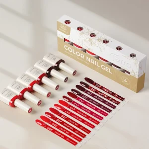 BORN PRETTY PRO 6pcs Gel Polish Set High Pigment Natural Resin HEMA TPO Free Fall Autumn Red Brown Colors Vernis Gel Nail Polish
