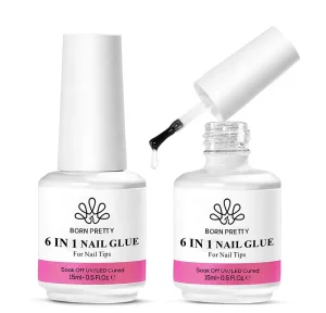 BORN PRETTY Professional Trending Products NEW15ml HEMA Free BIAB 6 in 1 Nail Gel Glue for Nail Builder Press on Nails