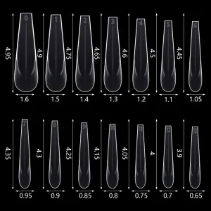 BQAN Personalized Fingernails Custom Label Fake Nails High Quality Plastic Gel Dual Nail Extension Coffin Nail Tip
