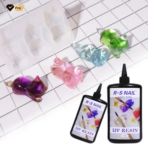 Beautiful Craft UV Resin DIY Clear Curing UV Curable Glue Cat Pen Holder and Many Colors to Choose Soft UV Resin
