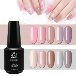 Beautiful New Products Uv Led Gel High Quality Color Nail Gel Polish 15ml Glass Bottle Gel Nail Polish