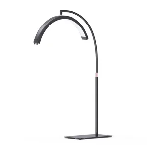 Beauty Floor Lamp 3000k-6000k Remote Control LED Beauty Ring Halfmoon Light for Tattoo Nail Lash Salon