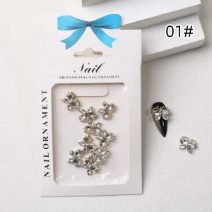 Beauty Nail Art Accessories Butterfly Colorful Diamonds 3D Nail Art Decorations