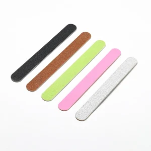 Beauty Salon Professional Product Disposable Manicure Straight Wooden Nail File 100/180 and 180/240 Grit Made by Emery Material