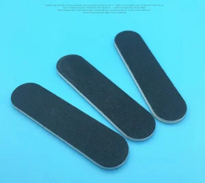 Best Seller Disposable Custom Mini Nail File Black Emery Nail Buffer Abrasive 100 180 Dual Side Type