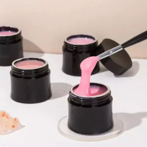 Best Selling Nail Extension Gel Soft Non Stick Hand Solid Fats Cure Nude Nail Art Build Gel