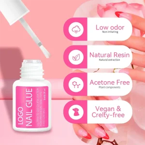 Bestselling 8 15ml Transparent Quick Drying No Lamp Nail Gel with Strong Adhesive and CPSR Standard Glue
