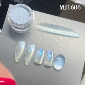 Blue Tears 3D Magnetic Cat Eye Powder Summer Ice Translucent for Nail Art Decoration Bulk