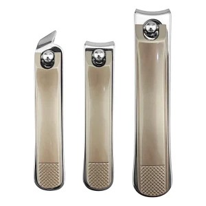 Bonet High Quality Gradient Stainless Steel CLASSICAL Beauty Instrument Finger Nail Clipper Set Wide Jaw Opening Sharp Blade