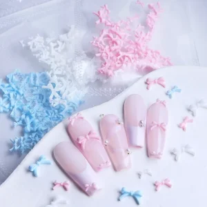Bow Nail Art 3D Colorful Mixed Size DIY Nail Art Decoration