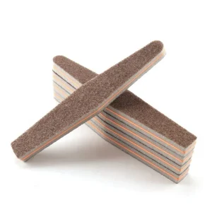 Brown Nail Buffing File 100 150 180 240 Multi grits Thicker Gentler Sponge File for Smoothing Nails Before Apply Nail Polish