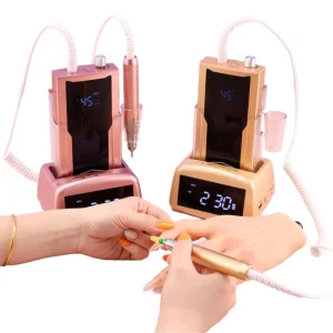 Brushless Nail Drill Machine 85w with Handle LCD Display High power with Charging Base for Manicure