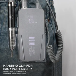 Brushless Nail Drill Machine Low Vibration 35000rpm Rechargeable UV Gel Professional Electric Nail Drill