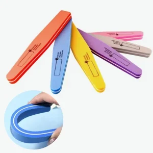 Buffers Nail Washable Rhombus Sponge Nail File 100 180 Sanding Professional Nail Care Tools
