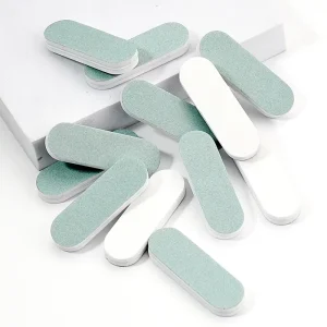 Buffing Nail Tools Mini Nail Shiner Buffer Double Side Sponge Down Foam Smooth Acrylic Nail File Blue Manicure Tools
