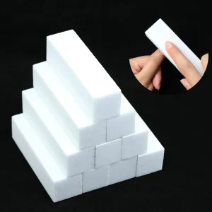 Buffing Sanding Files Block Pedicure Manicure Care Nail Art Buffer Polish White Nail File Tips