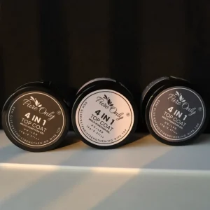 Building Nail Gel 4 in 1 Multi Function Gel Base and Top Coat Super Shiny No Wipe Decoration Rhinestones Glue Gel