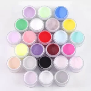 Bulk EMA Colored Acrylic Nail Powder Set High Quality Pink Nude Buttery Powder Cover Acrylic Powder