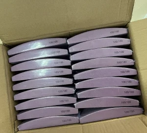 Bulk Washable Durable Purple Professional 100/180 Custom Nail File Logo 100 100 Private Label OEM