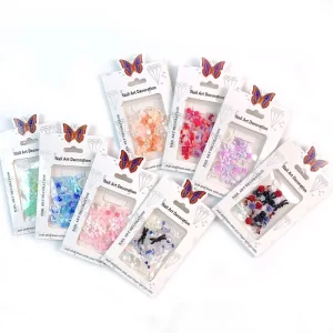 C132 SAFENG 50pcs Resin Mixed 3D Nail Charms Colorful Rabbit Flower Snake Mix Resin Nail Art Jewelry for Nail Art Decoration