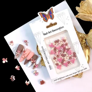 C51 SAFENG Manufacture 30pcs Gradient Valentine Rose Heart Crown Luminous Resin Manicure Jewelry for Nail Art Decoration
