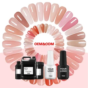 CCO Factory Private Label Color Nail Gel Polish Soak Off UV Nail Art Gel