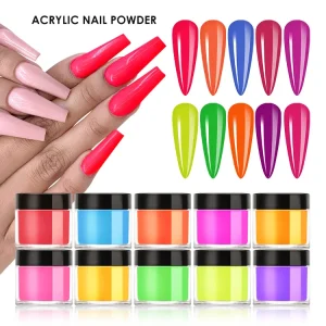 Caixuan High Quality Bulk kg clear Colors Resin Nail Acrylic Powder for Nails