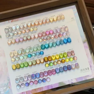 Canned 40 Colors Set Cat Eye Nail Polish Gel 5ml Crystal Cat Eye Polish Gel For Nail Art DIY