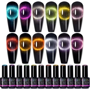 Cat’s Eye Nail Gel Polish 15ml UV LED Cured Nail Color Black Hole Model RL2316