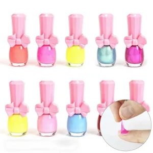 Chemical Free Eco-Friendly Natural Safe Odourless Fingernail Easy Peel Off Water Based Non Toxic Nail Polish for Kids