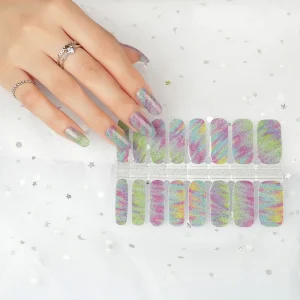 China Custom 3D Nail Wraps New Fashion Beauty Nail Sticker Full Cover Art Decoration Sticker