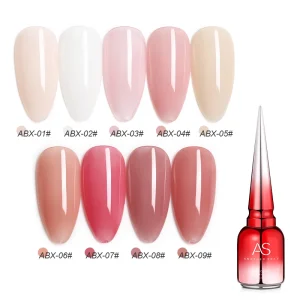 China Manufacturer Best Selling As Light Pink Nail Gel Paint Poly Nail Gel