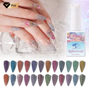 China Nails Suppliers UV Gel Factory High Quality Custom GelPolish Nail Reflective Gel Non Toxic Odourless Long Lasting