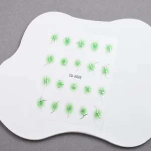 Chinese Nail Sticker 3D Self Adhesive Silver Blush Gradient Nail Art Sticker Decals Decoration