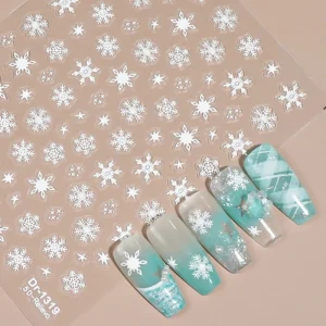 Christmas Cartoon Nail Sticker Cute Holiday DIY Nail Decals Waterproof Nail Art for Nail Art Salon