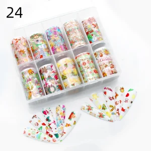Christmas Nail Decal Sticker 3D Snowflakes Winter Nail Art Sticker Nail Decoration