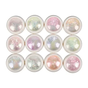 Chunky Sequins Nail Chameleon Mirror Powder Chrome Pigment Magic Neon Laser Acrylic Nail Art Powder 3D Mix Glitter