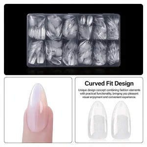 Clear Multi-Pattern Multi-color Ultra-short No Grinding No Trace Ultra-thin Almond & Square Wearable Nail Tips