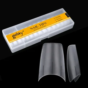 Clear Nails Tips With Guide Line Easy to Stick Nail Tips False Nail Tips