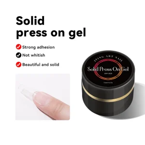 Clear Super Soft Gel Bonding Semi Solid Nail Glue Press on Nail Glue 5G Adhesive Gel for Fake Nails Glue OEM Private Label